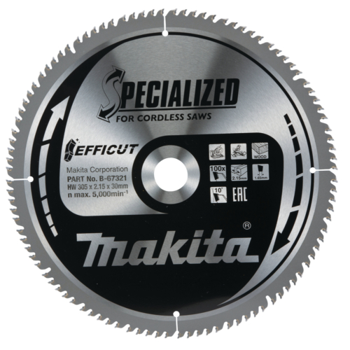 Makita EFFICUT körfűrészlap akkus 260x30 mm Z100 FA