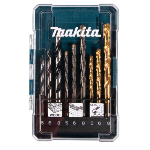 Makita 1/4" befogású 9db-os fúrókészlet 5,6,8 FÉM-FA-KŐZET