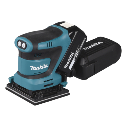 Makita 18V LXT ® Li-ion 112x102mm rezgőcsiszoló 2x5,0Ah