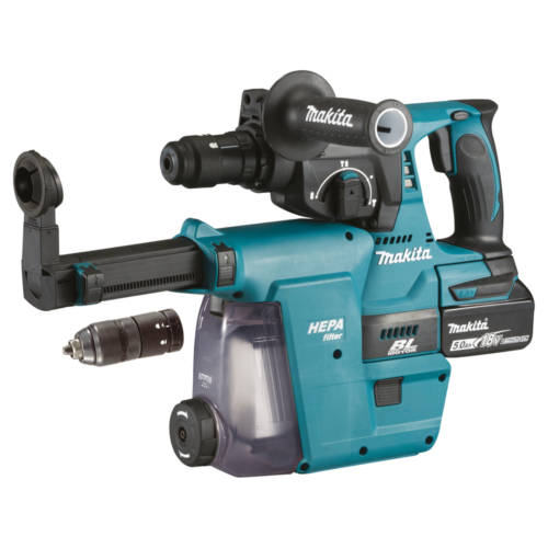 Makita 18V LXT ® Li-ion BL 2,0J SDS-PLUS fúró-vésőkalapács cst 2x5,0Ah + DX07