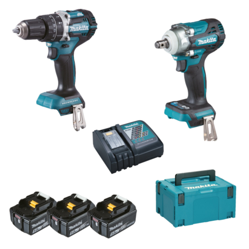 Makita 18V LXT ® Li-ion BL szett DHP484+DTW300+3x5,0Ah MP3