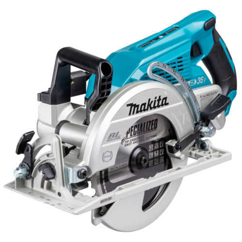 Makita 2x18V LXT BL ADT 185mm hátsómarkolatos körfűrész Z (akku és töltő nélkül)