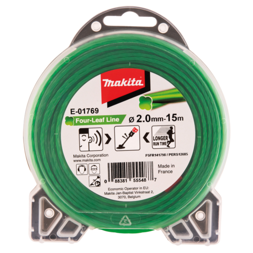 Makita négylevelű damil, zöld, 2.0mm 15m
