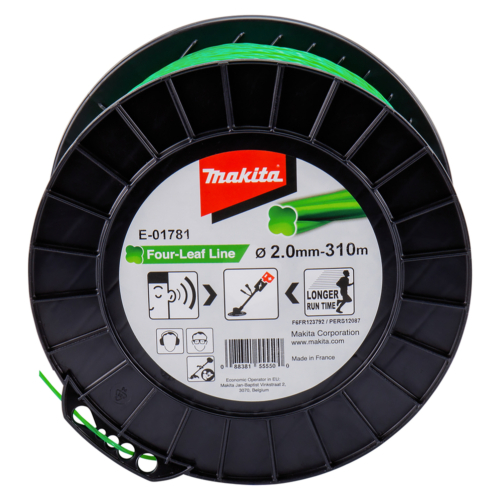 Makita négylevelű damil, zöld, 2.0mm 310m