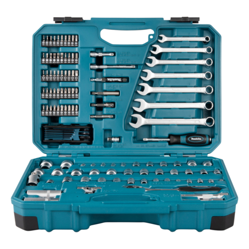 Makita 120 részes 3/8" szerszámkészlet műanyag kofferben
