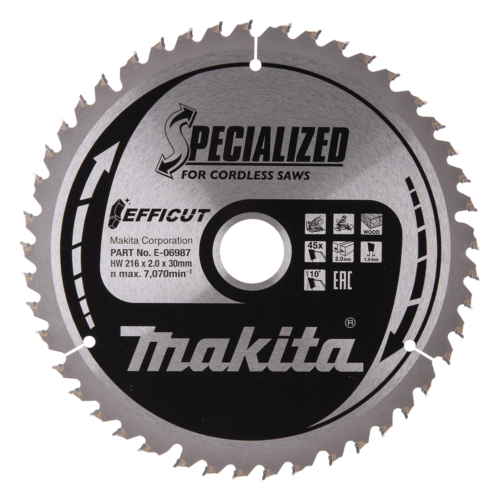 Makita EFFICUT körfűrészlap akkus 216x30 mm Z45 FA