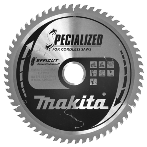 Makita EFFICUT körfűrészlap 216x30 mm Z60 KOMPOZIT