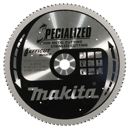 Makita EFFICUT körfűrészlap 305 x 2 x 25,4 mm Z96 FÉM