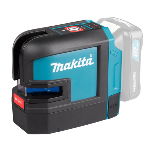 Makita 12Vmax CXT ® Li-ion kereszt és pont lézer PIROS Z (akku és töltő nélkül)