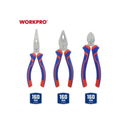 Workpro Fogókészlet 3 darabos (160mm)