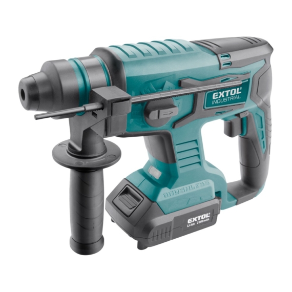 Extol akkus ütvefúró SDS Plus, Share20V, 20V, Li-ion, 1db akku, 1db töltő, 2000 mAh, 1,7J
