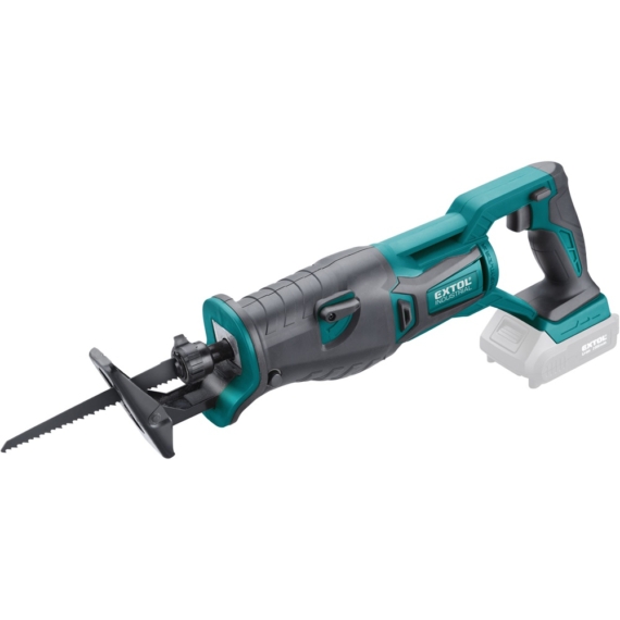 Extol akkus szablyafűrészgép, Share20V, Li-ion, 2000 mAh, 0-3000 ford/perc, AKKU és TÖLTŐ NÉLKÜL