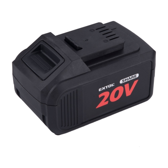Extol tartalék akku 20V, Li-ion, Share20V, 8000mAh