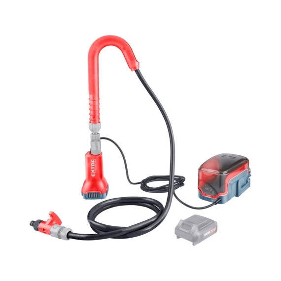 Extol akkus esővíz (hordóürítő) szivattyú, Share20V, 80W, szállító telj: 1,9 m3/h, Li-ion, AKKU és TÖLTŐ NÉLKÜL!