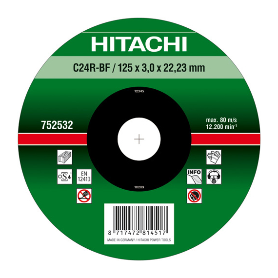 HIKOKI vágótárcsa kő 125x3 DPC MOQ:25db