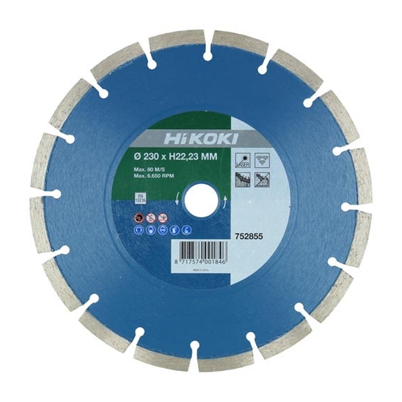 HIKOKI gyémántkorong 125x22,23 mm beton