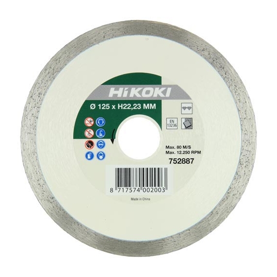 HIKOKI gyémántkorong 110x22,2x4 csempe