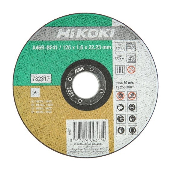HIKOKI vágótárcsa inox 115x1,6 /MOQ:25db