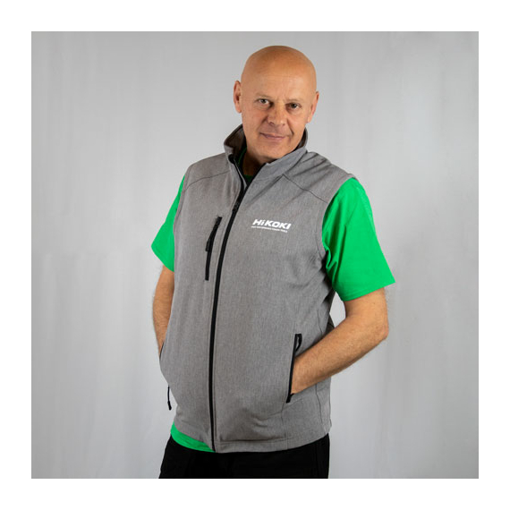 HIKOKI SoftShell mellény Marl Grey M