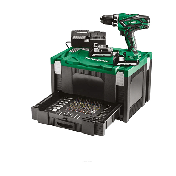 HIKOKI HSC fiókkal+100db bit/dugókulcs