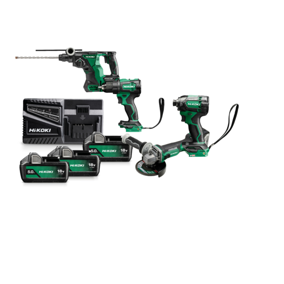 HIKOKI DS18DE+WH18DC+G1813DA+DH1826DA