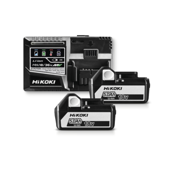 HIKOKI #Akkutöltő+2xBSL1850 /UC18YSL3WKZ