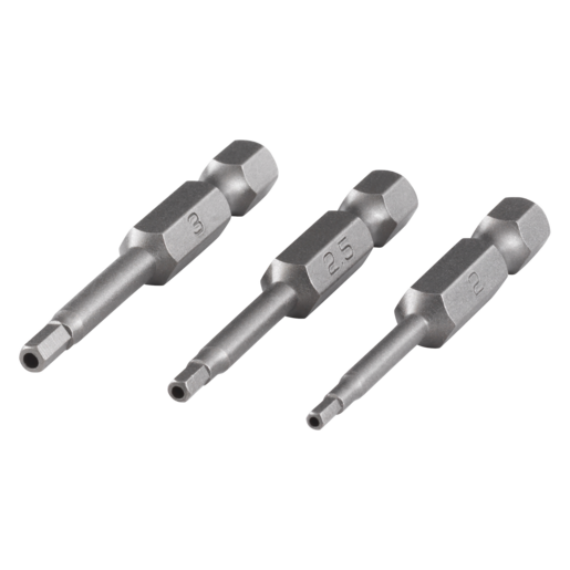 3db csavarozó bit Safety 50mm HexaTamper HO2.0,2.5,3.0