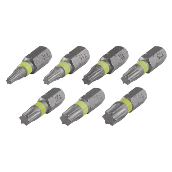 7db csavarozó bit Solid 25mm Torx T10,15,20,25,27,30,40
