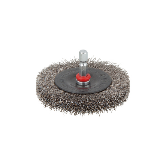 Drótkorong kefe nemesacél szálas, S=6mm Ø75mm