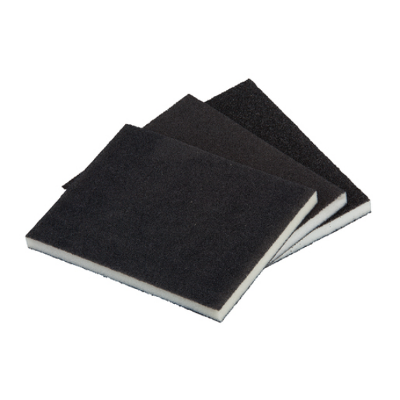 3 db csiszolópárna K60,120,180 98x123x10mm