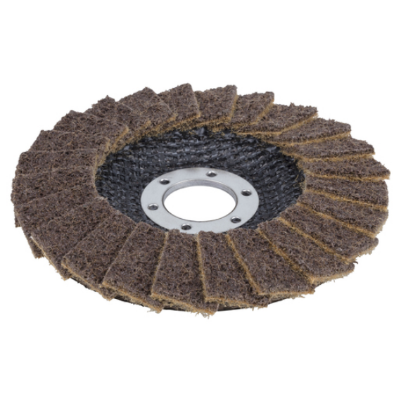 Lamellás gyapjú csiszolókorong, durva, Ø115x22.2mm, sarokcsiszolóhoz