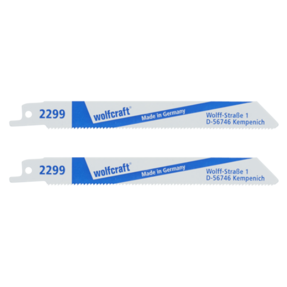 Szablyafűrészlap 2db BiM 2-8mm 152/131mm d=2.5mm