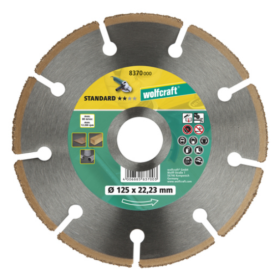 Vágótárcsa HM Standard, Ø115x22.2mm, sarokcsiszolóhoz