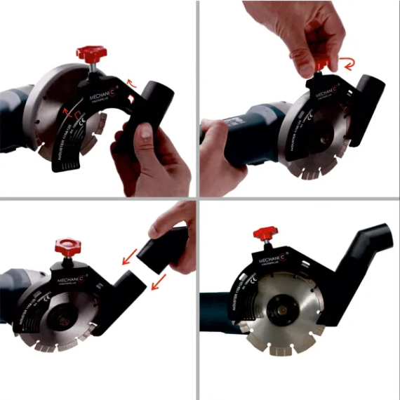 Mechanic sarokcsiszoló 125 porelszívó adapter