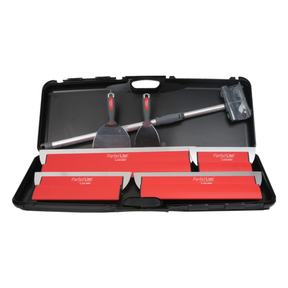 L' Outil Parfait Finish lepke szett, 0.3mm lehúzó és spaklik, 7 részes /25-35-45-60cm 0.3mm pengés lehúzó, 10-15 cm spakli, 2 x 0,5 m teleszkópos hosszabbító