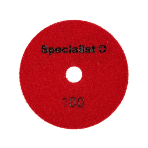 SPECIALIST+  Vizes  kerámia csiszoló és polírózó korong 125 mm, 100P