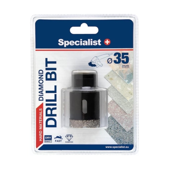 SPECIALIST+ M14 gyémánt fúrókorona sarokcsiszolóra - Ø35 mm