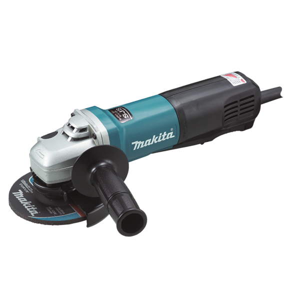 Makita 125mm 1400W sarokcsiszoló kons + ford. hosszanti kapcsolós