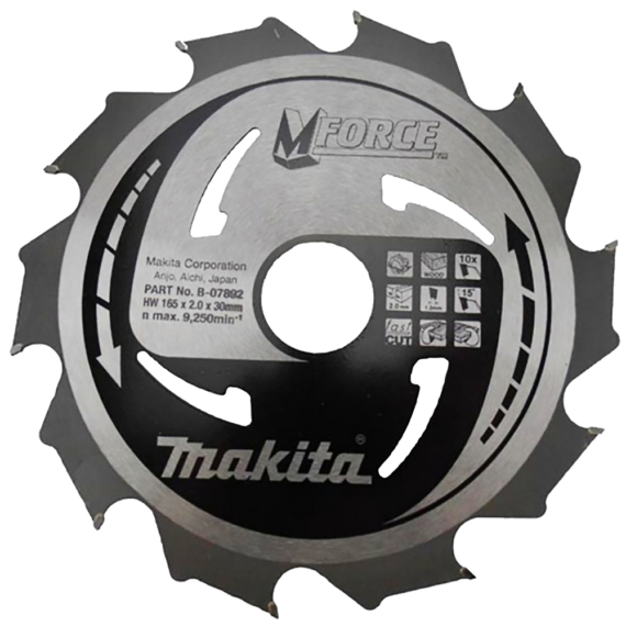 Makita körfűrészlap Mforce 165/30mm Z10
