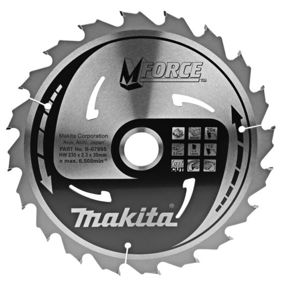 Makita körfűrészlap Mforce 235x30mm Z20