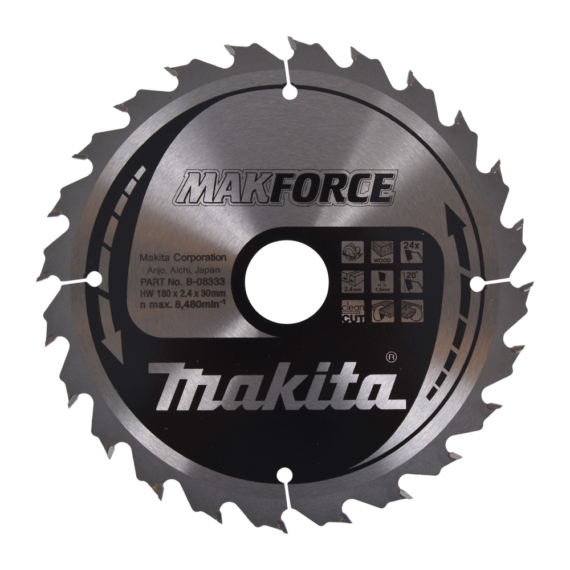 Makita körfűrészlap Makforce T.C.T, 180x30mm Z24