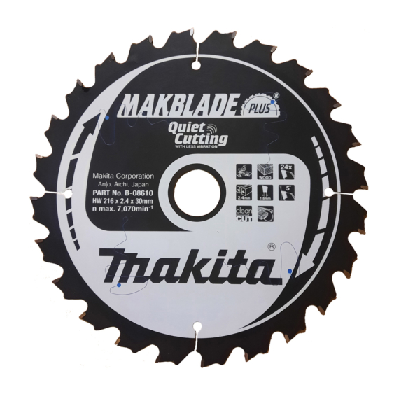 Makita körfűrészlap Makblade plus T.C.T, 216x30mm Z24