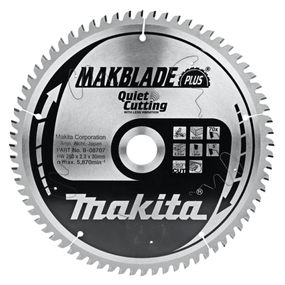 Makita körfűrészlap Makblade plus T.C.T, 305x30mm Z70