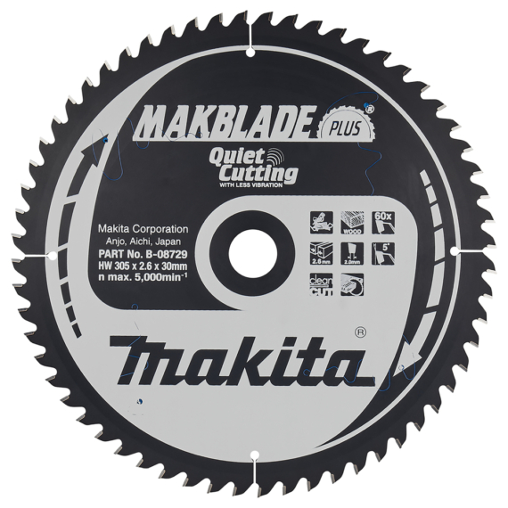 Makita körfűrészlap Makblade PLUS 305x30mm Z60