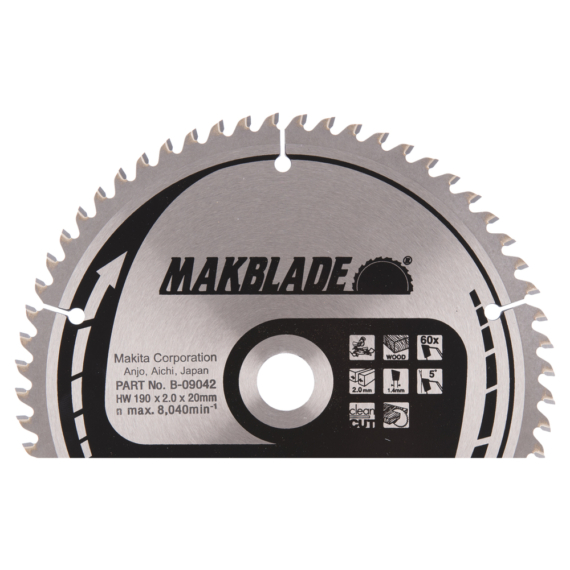 Makita körfűrészlap Makblade 255x30 mm Z60