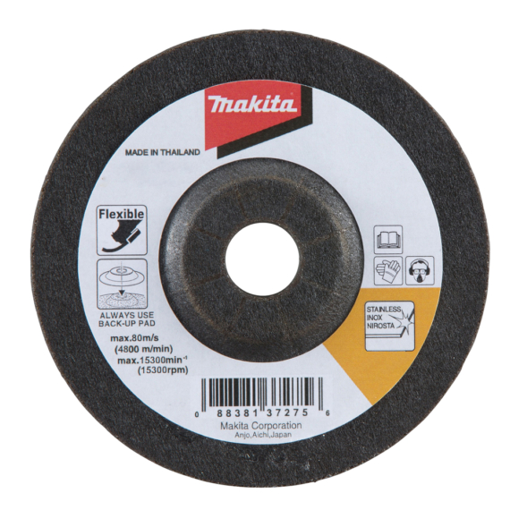 Makita flexibilis csiszolótárcsa 125x3mm FÉM AC36