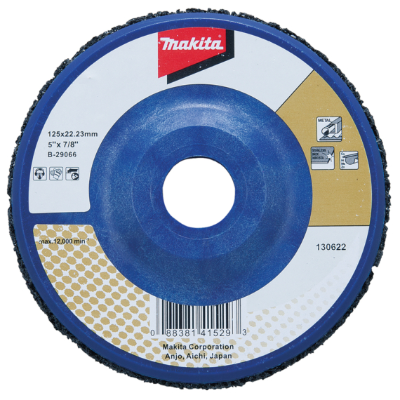 Makita tisztítótárcsa fekete nylon 125mm