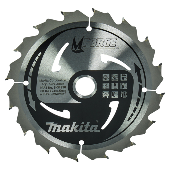 Makita körfűrészlap Mforce 165x20 mm Z16