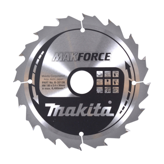Makita körfűrészlap Makforce 180x30 mm Z16