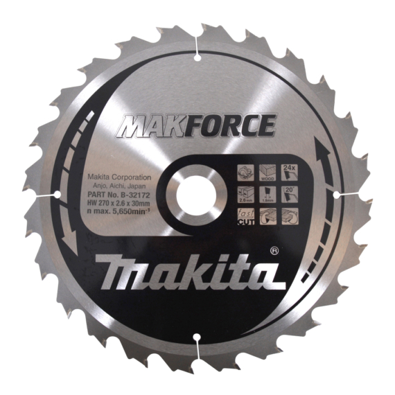 Makita körfűrészlap Makforce 270x30 mm Z24